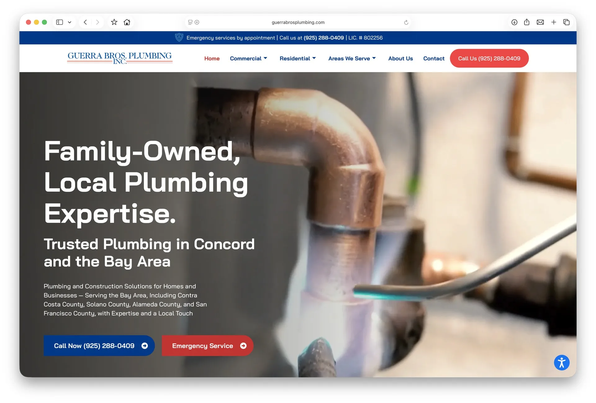 Guerra Bros Plumbing project preview